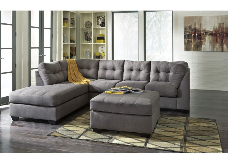 Ohio 4 Seater Corner Fabric Sofa Bed with Chaise